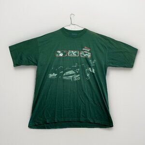 VTG 90s Jaguar F1 Racing Car Shirt Logo Adult XL Green Racing UK Made Y2K